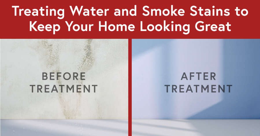 Treating Water and Smoke Stains to Keep Your Home Looking Great